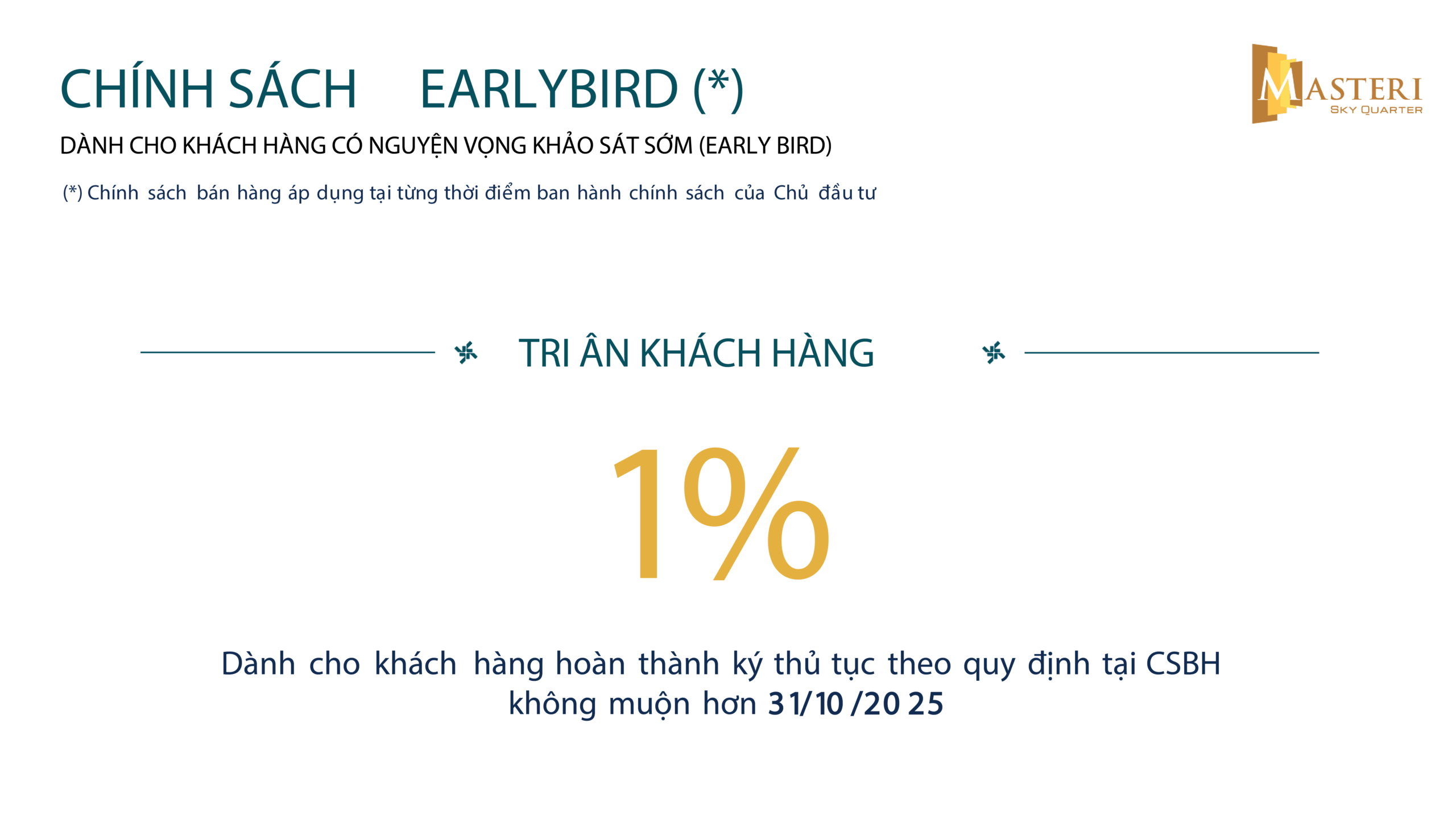 chính sách bán hàng masteri sky quarter