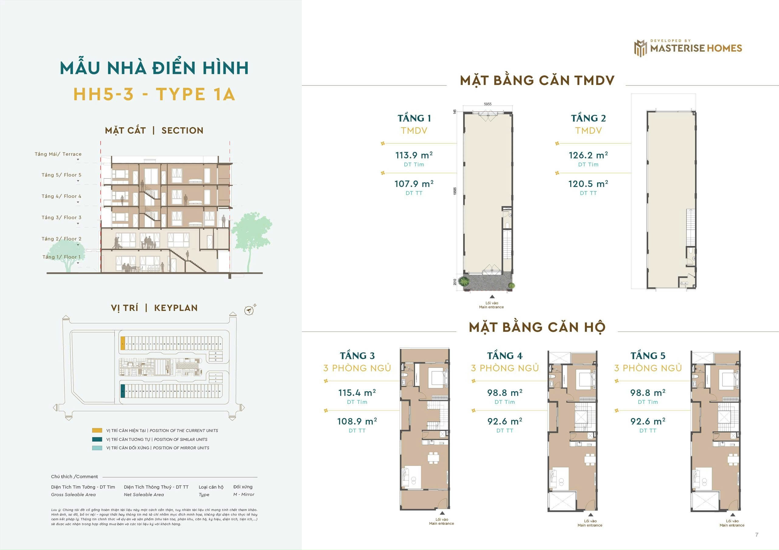 loại hình căn hộ masteri sky quarter
